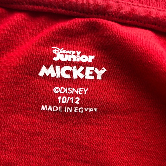 Disney Junior Size 10-12 Mickey Mouse And Friends Red T-Shirt Short Sleeves Tee - Picture 6 of 16